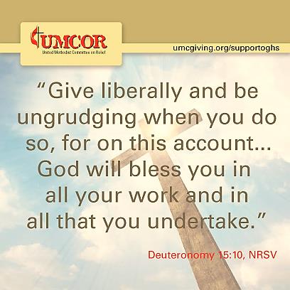 UMCOR - Give Liberally